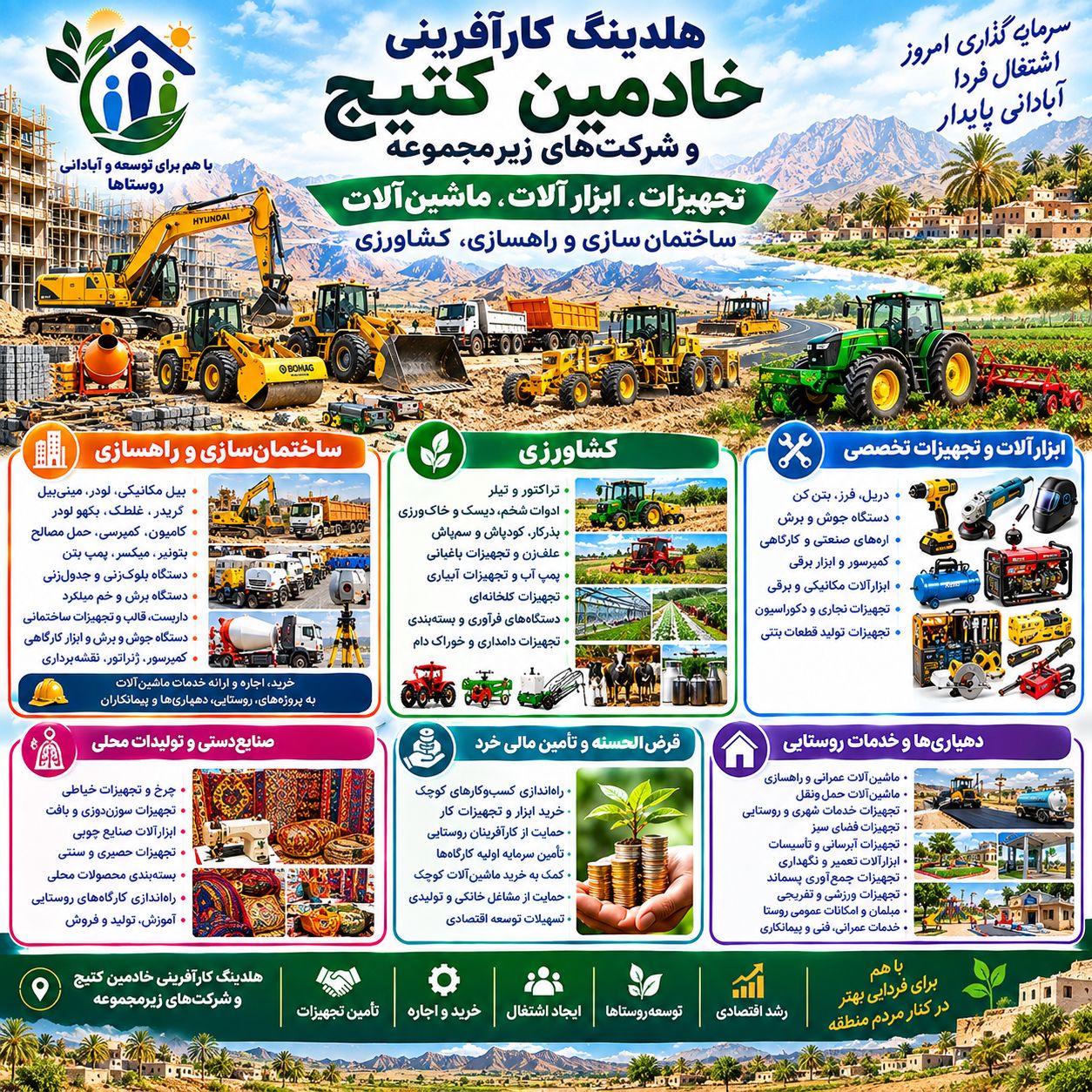 معرفی هلدینگ کارآفرینی خادمین کتیج