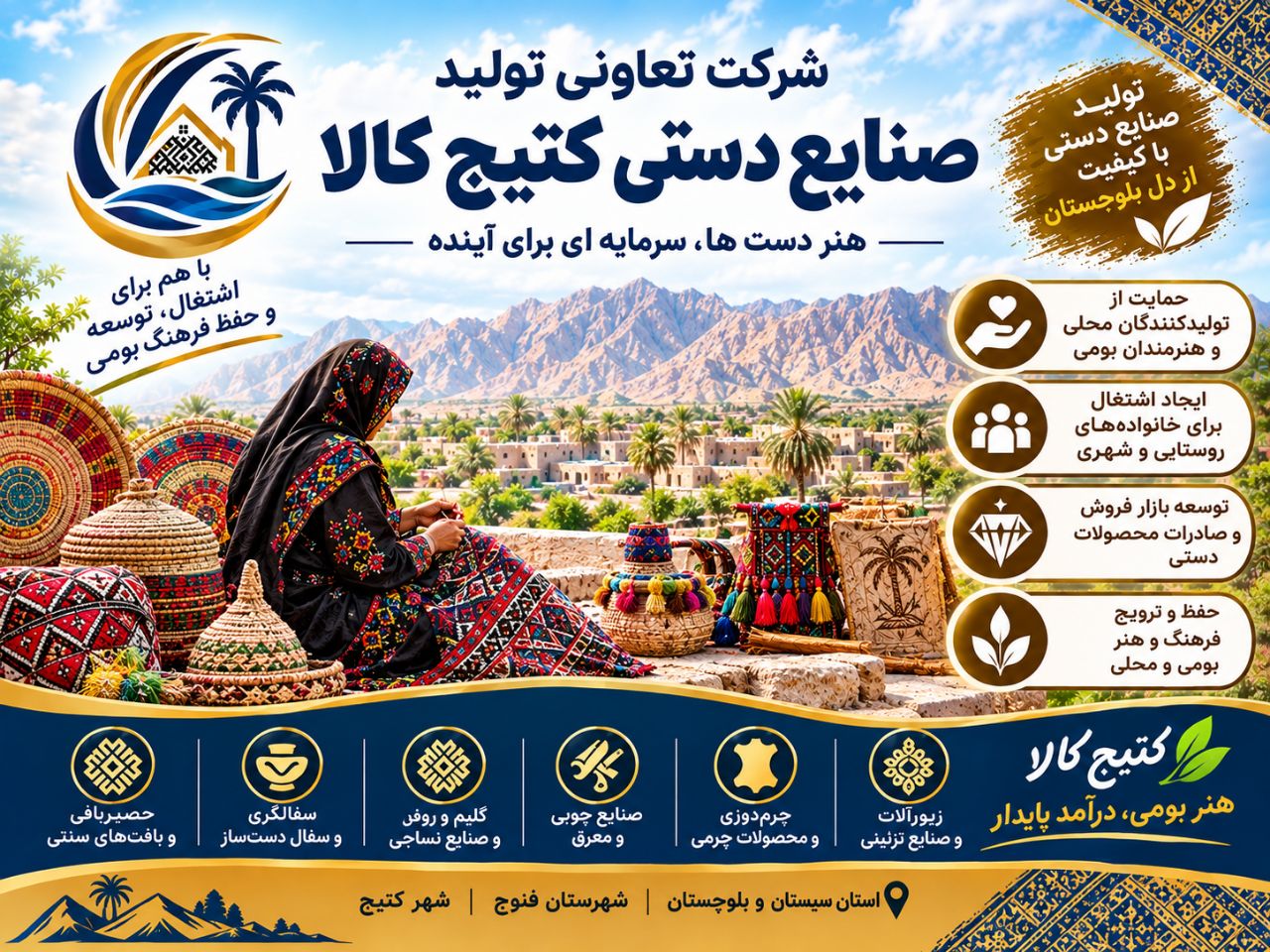گارگاه تولیدی صنایع دستی کتیج کالا
