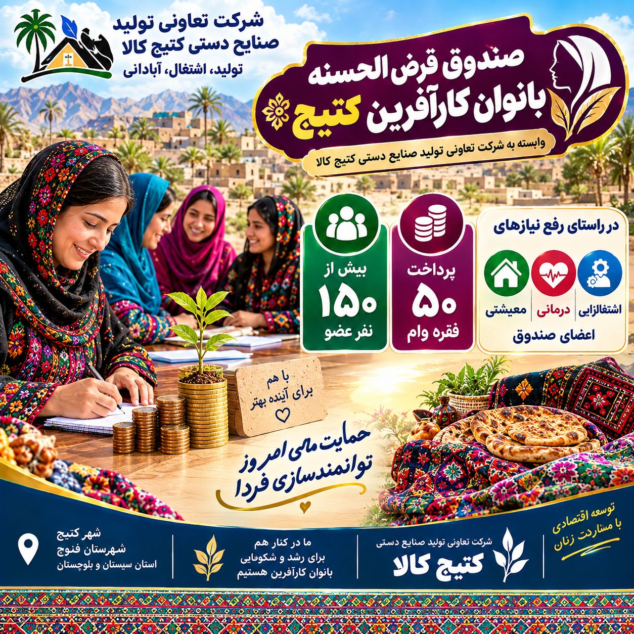صندوق قرض‌الحسنه بانوان کارآفرین کتیج